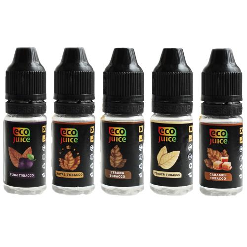 Жидкость для электронных сигарет Eco Juice тест пак Королевский Табак 6 мг 150 мл (5*30 мл)