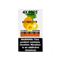 Картридж 4X Pods Mango Peach Pineapple для электронной сигареты Juul 6,5% (Манго, персик, ананас) 