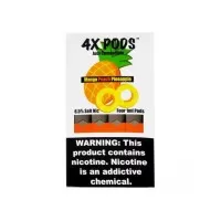 Картридж 4X Pods Mango Peach Pineapple для электронной сигареты Juul 6,5% (Манго, персик, ананас) 