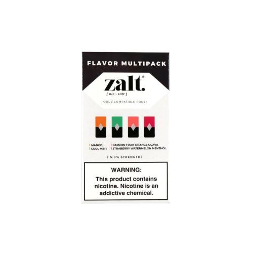 Картридж Zalt Multi-Pack для POD систем 5% 4 шт, совместим с JUUL POD (манго, POG, S.W.M., мята)