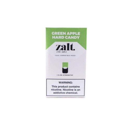 Картридж Zalt Green Apple для POD систем 5% 4 шт, совместим с JUUL POD (Зеленое яблоко)