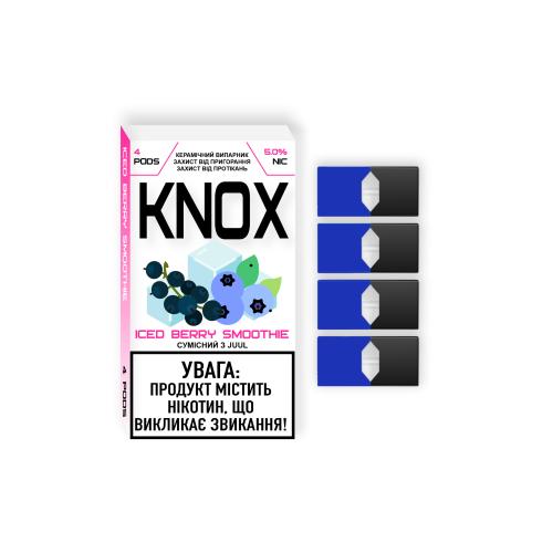 Картридж Knox Iced berry smoothie для электронной сигареты Juul 5% (Лесные ягоды+куллер)