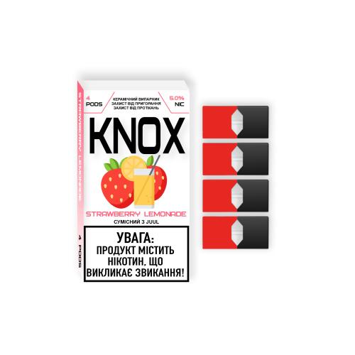 Картридж Knox Strawberry Lemonade для электронной сигареты Juul 5% (Земляничный лимонад) 