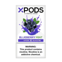 Картридж Xpods Blueberry Mint для электронной сигареты Juul 5% (Черника+мята) 