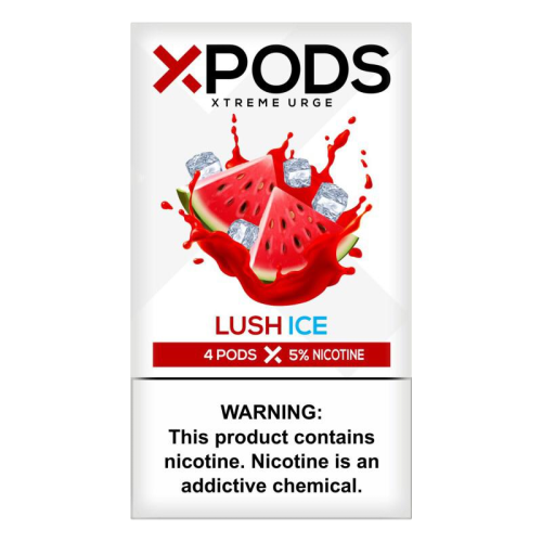 Картридж Xpods Lush Ice для электронной сигареты Juul 5% (Арбуз+куллер) 